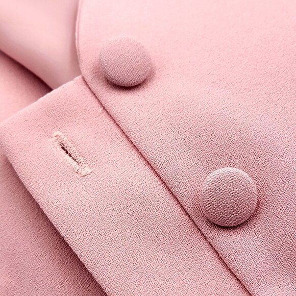 VTG 90S Y2K Pretty Woman Light Pink Button-Front Short Sleeve Midi Dress - Picture 10 of 16